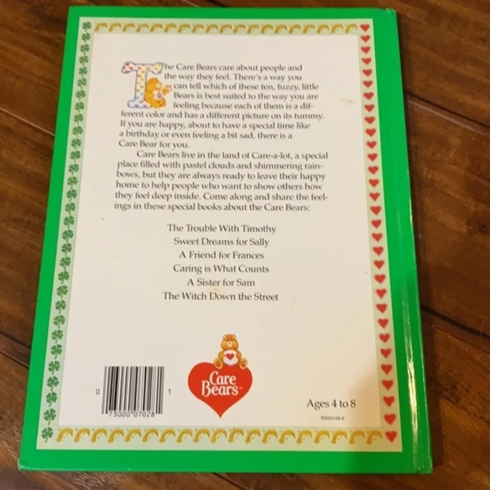 Vintage 1980s Care Bears HC Book Lot 2 Books